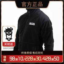 SOG SOG outdoor fleece clothes men autumn and winter thin pullover base shirt warm tactical clothes