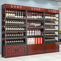 Wine rack wine cabinet wine cellar wine beer foreign wine red wine iron wall bar bar wine display cabinet