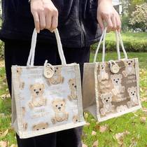Internet celebrity rice bag portable office worker female meal bag primary school students insulation bag lunch box bag lunch bag picnic bag high value