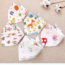 Saliva towel baby triangular towel pure cotton baby newborn anti-puff milk surrounding mouth boy eat around for autumn and winter thickened