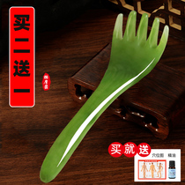 Head five-tooth massage massage claw resin beeswax head therapy comb scraping board long handle shoulder neck back whole body Universal