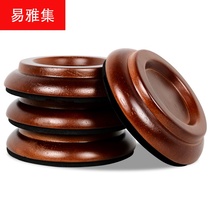 Solid wood piano foot pad vertical grand piano floor protection pad sound insulation noise reduction piano anti-skid pad four sets