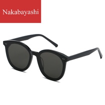 Glasses sunglasses Mens and womens fashion personality UV shade Driver driving mirror Driving face big frame sunglasses