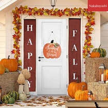 New Wooden Harvest Festival Thanksgiving Pumpkin Home Decoration Hanging Indoor Outdoor Crafts