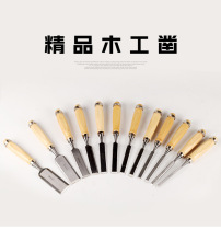 * Manufacturer Direct Sales Wood Handle Woodwork Chisel Wood Chisel Wood Chisel Flat Chisel Flat Shovel Chisel Knife Wood Tool Suit