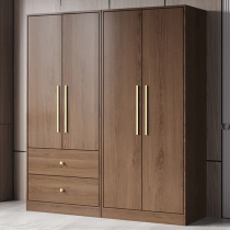 Solid wood wardrobe home bedroom simple modern small apartment economy custom-free installation storage cabinet lockers