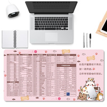 Mouse Pad Mega Shortcut big All-cute Girl ins Wind Mens Wrists Big Execl Thickening Ps for pictuad office software Desk cushions Small Number of waterproof computer pads Resistant Dirty