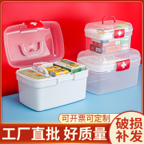 Medical 999 Medicine box household medicine Home portable student dormitory transparent small Mini Storage Box B