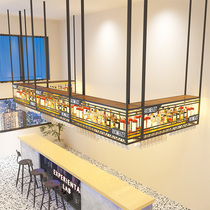 Bar Hung Wine Rack Hanger Shelve Shelf Reverse Hanging Rack Custom Red Wine Glass Shelf Industrial Wind Iron Art Decor Wine Cabinet