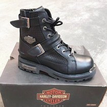 Men Heavy Locomotive Boots Haregau Boys Shoes Outdoor Genuine Leather Solid Specific Casual Leather Boots Breathable Zipper Tooling