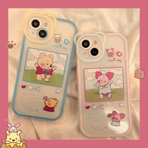 Cute cartoon ultra cute animal lovers apply iPhone13promax apple 12 phone shell 11 silicone xs female xr new xsmax anti-fall protective sleeve x creative transparent full