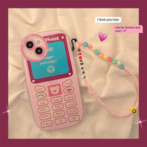 ins creative pink phone models apply iPhone13 12promax apple 11 phone shell silicone xs female xr new xsmax anti-fall 7p protective sleeve idea