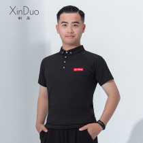 New Duo modern dance practice jacket mens new summer Short Sleeve Dance Costume National Standard dance Latin dance suit