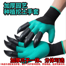 Claw gloves rush to the sea to dig sand conch gardening dig soil planting planting planting flowers with claw thickening foam multi-purpose