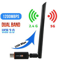 1200m dual-band wireless network card usb portable wifi receiver desktop laptop wifi adapter