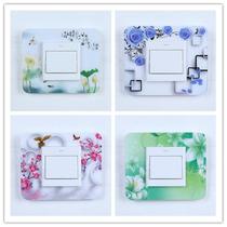 Acrylic high-grade switch switch protective cover home living room bedroom switch socket wall sticker switch decoration
