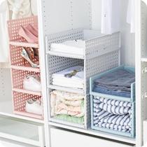 Wardrobe multi-layer storage artifact storage basket dormitory layered finishing rack cabinet partition storage rack storage rack storage rack