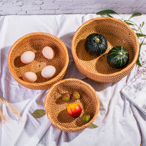 Yixing bamboo woven products storage basket household hand woven basket steamed bread bamboo basket Vietnam rattan fruit basket bamboo basket