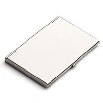 Glossy stainless steel business card box men and women business gifts customized laser LOGO business card holder metal