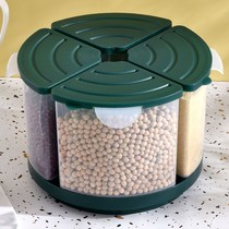 Rotary rice barrel kitchen multifunctional household split moisture anti-insect seal rice cylinder classified rice grain jar