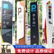Outdoor guide sign parking lot sign stainless steel guide sign guide sign village sign custom sign sign guide sign