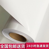 Keao 140G white vinyl car sticker roll weak solvent printing outdoor adhesive photo car sticker glossy