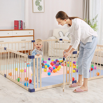 JollyBaby baby game fence baby crawling toddler guardrail young children home security fence solid wood
