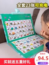 Young Child Early Teaching Machine Points Reading Little Kids English and Chinese Painter Pen Learning Intelligent 3-year-old 6 Puzzle Toys