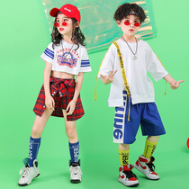June 1st kindergarten cheerleading team performance costume male and female hip-hop street dance performance clothing Childrens Day cheerleading summer