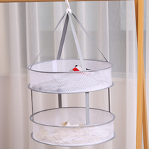Honeycomb clothes basket clothes drying rack artifact socks drying tiled net pocket sweater baby sun socks basket balcony
