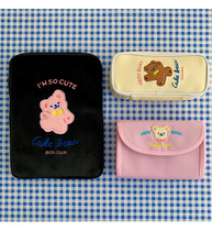 Korea ins Wind bear bear ipad hand bag pro11 inch inner bag girl tablet computer storage cute air
