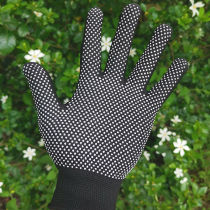 Nylon non-slip gloves point glues for men and women Driving spring and autumn thin section Protective lauding work breathable and abrasion resistant work plant