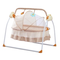 Cradle coax children to sleep shake stool household baby electric rocking chair coax baby artifact rocking chair bb bed