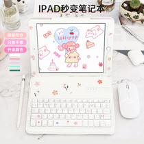 8thdays ipad234 tablet case ipadpro2020 mini5 keyboard leather case with mouse air3 2 anti-drop pro12