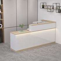 Cashier shop clothing store barber shop beauty salon new minimalist modern reception front desk minimalist light luxury