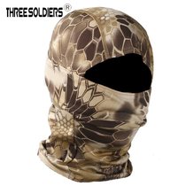 Outdoor fishing sea fishing sunscreen anti-ultraviolet seamless headgear riding camouflage 3D printed headgear mask mask