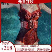 Swimsuit women bikini 2022 summer new French sexy backless skinny soak hot spring swimsuit women pure desire