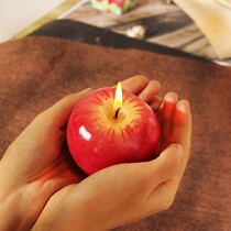 Christmas Eve candle Apple styling Christmas holiday fruit shape size Apple holiday celebration gift