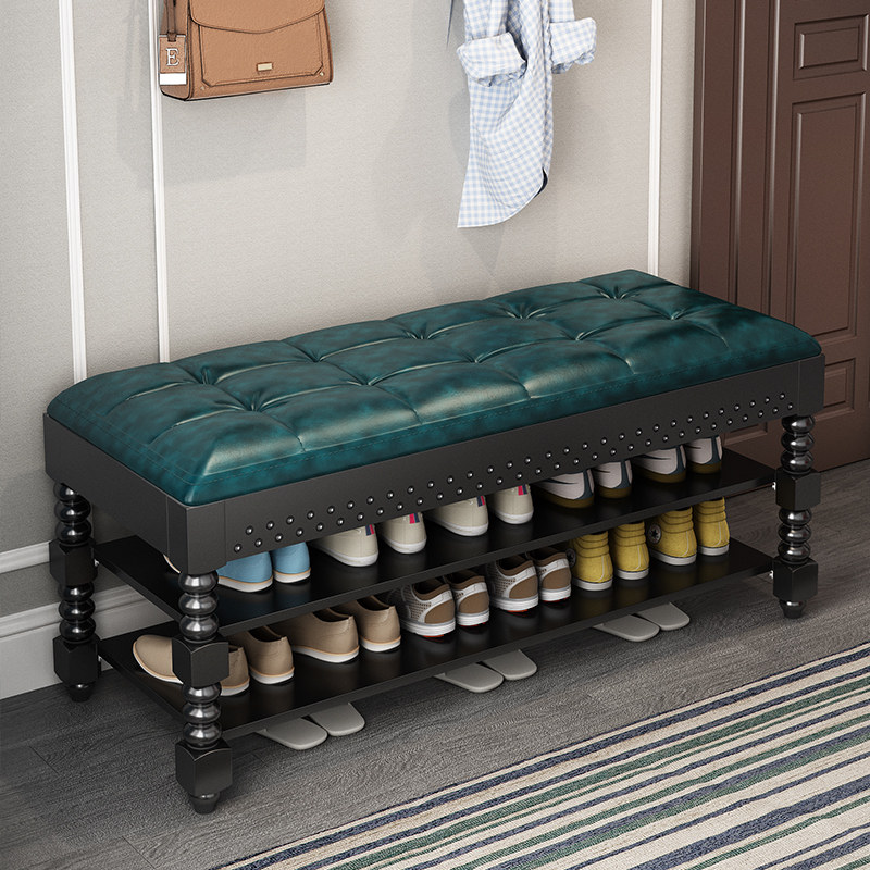 Home shoe-changing stool door wear shoe stool storage stool can sit in a multi-layer shoe cabinet storage shoe rack sofa stool