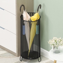 Umbrella frame household doorway multifunctional nail-free umbrella storage rack classroom free punched umbrella pitch disc