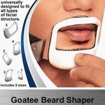 Mens beard styling mold template care comb sideburns trim profile tool frame beard Styler
