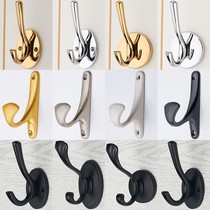 Black clothes hook cabinet door clothes hook wall hanging single clothes hook bathroom clothes hook wall coat hook