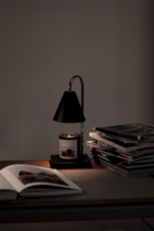 RINOART Rhino Creations Aromatherapy Melting Wax Lamp Desktop Plug-in Melt Candle Light Luxury Interior Pendering Black Table Lamp