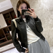 New European Free Haining Leather City Little Leather Sheep Leather Jacket Spring Explosion Cover