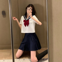 Summer short-sleeved basic JK uniform skirt genuine Japanese student school uniform set full set of orthodox two-piece set for women