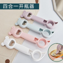 Four-in-one-bottle-opener integrated bottle opener Universal Bottle Opener POP CAN OPENER CREATIVE BEER BOTTLE OPENER