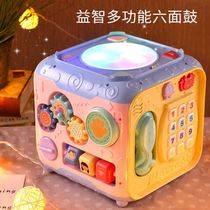  Six-sided drum baby toy puzzle 11 months baby early education More than 6 months hand drum suitable for two-year-old women 123