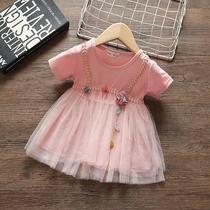 Chen Da Pig L Mom Custom girls dress Summer 2020 summer dress little girl princess dress Baby girl dress Western style