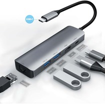 Extended Uk for Apple Macbook Air Pro converter Type-C Thunder 3 laptop to HDMI TV Gigabit network cable adapter USB U