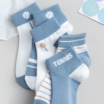 Socks mens socks cotton summer thin breathable deodorant Sports low waist socks ins tide short spring and autumn